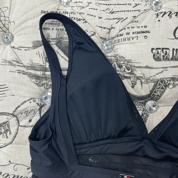 Tommy Hilfiger Solid Mesh One-Piece Swimsuit - Picture 10 of 10